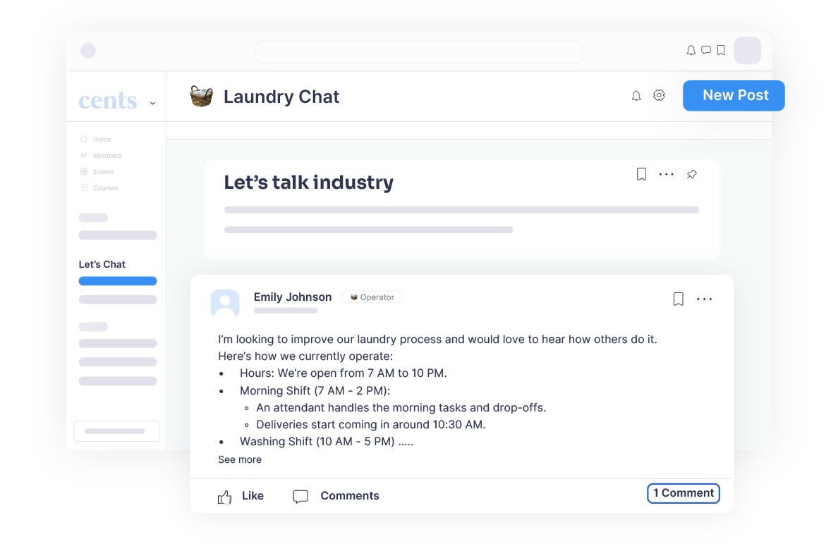 Community_laundry chat